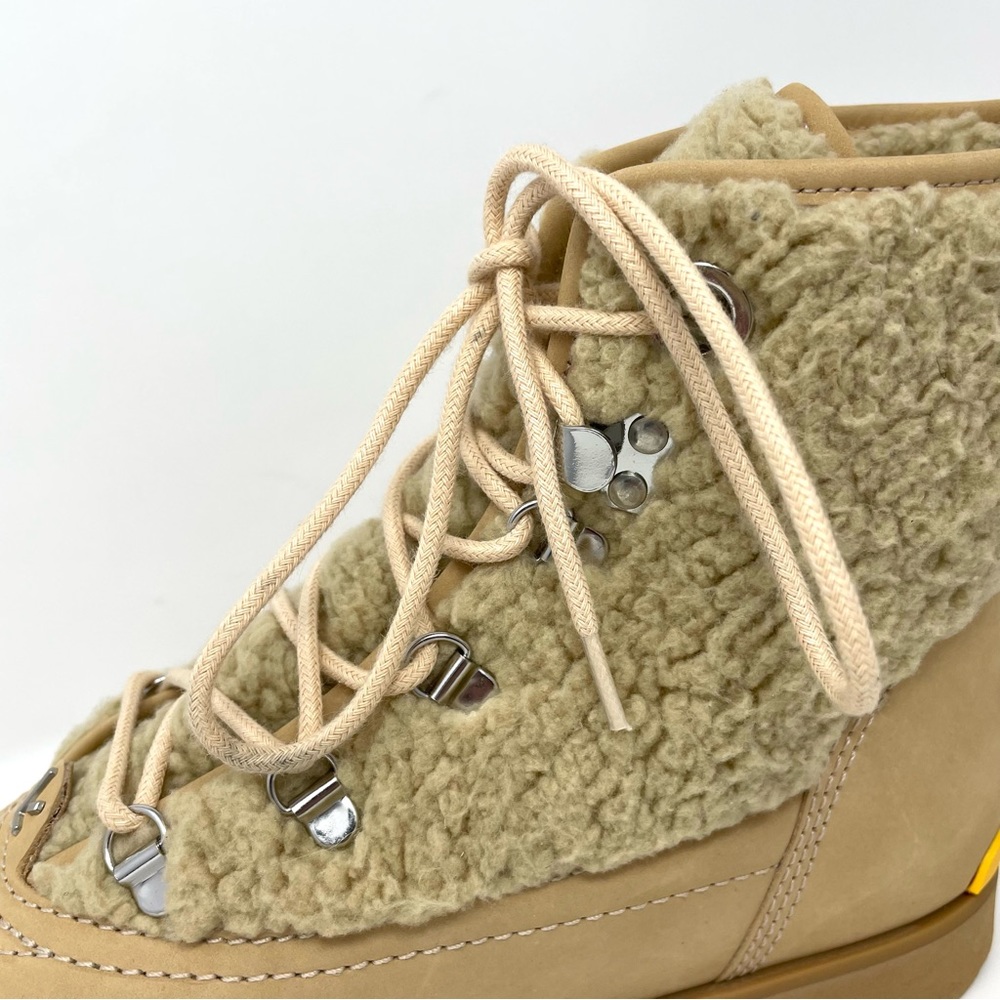 Larroude Cream Lace Up Boots - Picture 6 of 16